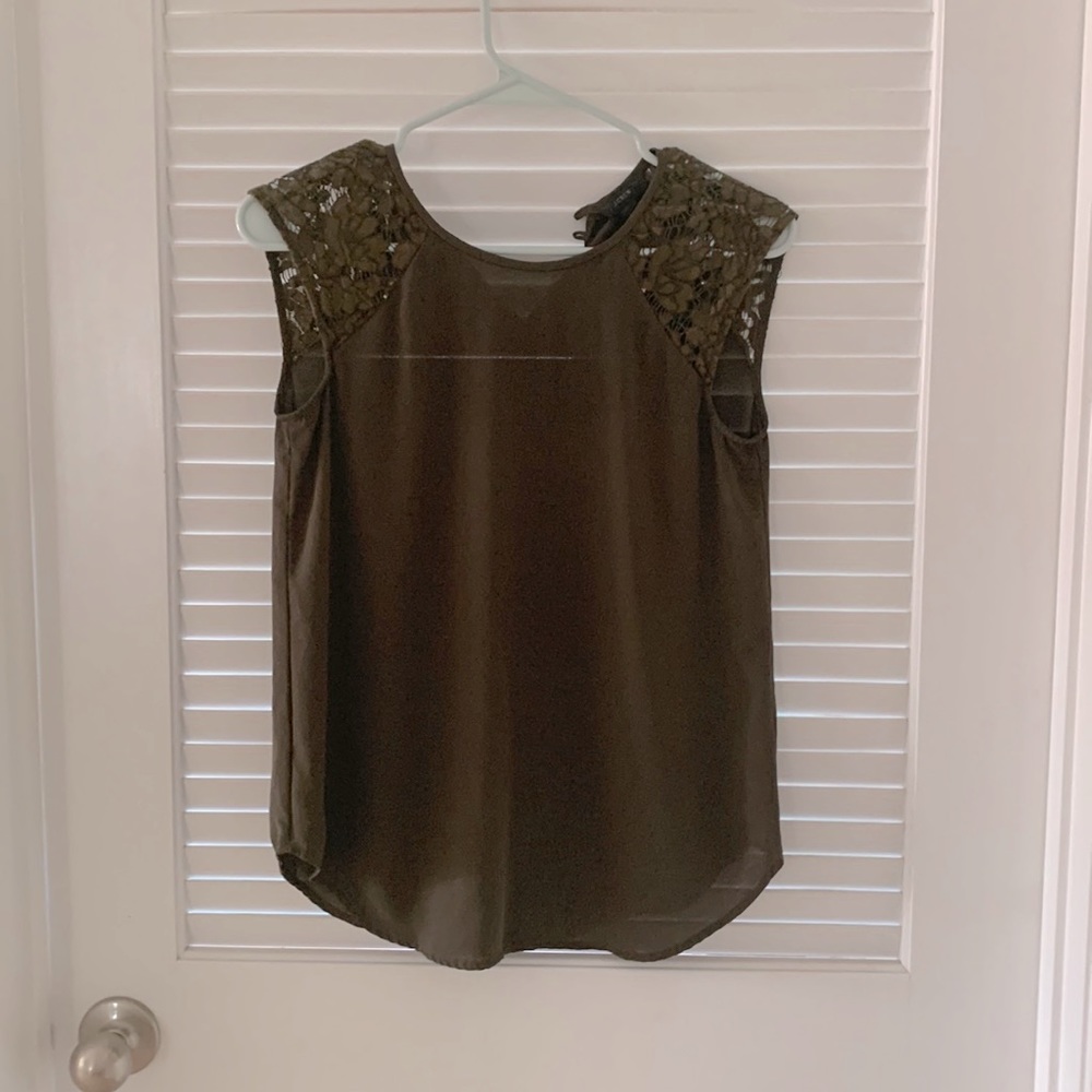 Beautiful olive green J Crew Tank
